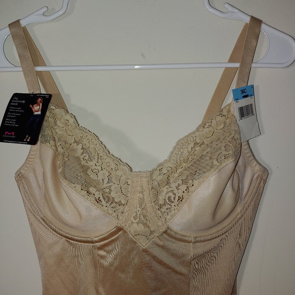 Madenform All over Solutions Shapewear Bodysuit Size 36 C Tan - Picture 2 of 7